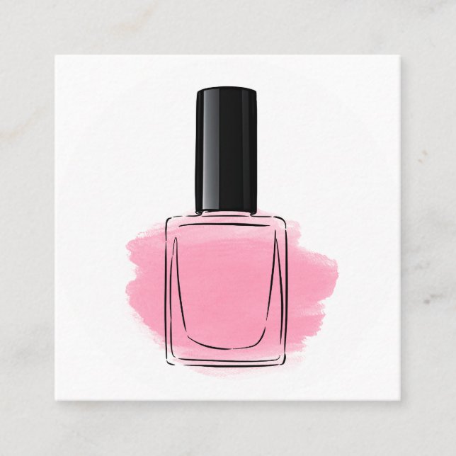 Tarjeta De Visita Cuadrada Clavos (Anverso)