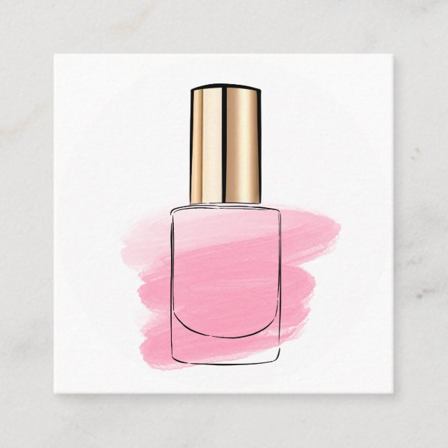 Tarjeta De Visita Cuadrada Clavos (Anverso)