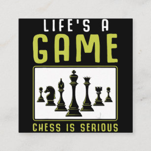 Tarjeta De Visita Cuadrada Club de Ajedrez Maestro de Ajedrez