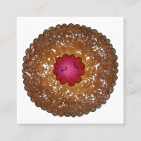 Cocina Torte Raspberry Linzer, horneada con comida