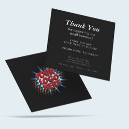 Tarjeta De Visita Cuadrada Código de descuento de logotipo y Personalizado Ne