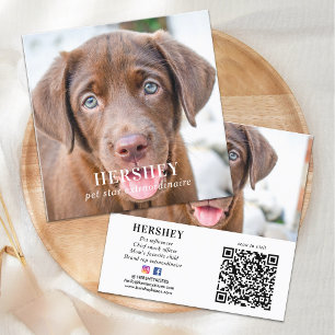 Tarjeta De Visita Cuadrada Código QR de 2 fotos de redes sociales personaliza