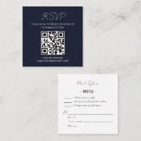 Código QR de doble cara de Fiesta RSVP o correo