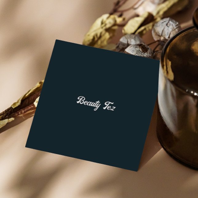 Tarjeta De Visita Cuadrada Código Qr de gris gris gris gris negro estético (Esthetician Black White Gray Grey Qr Code Square Business Card)