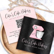 Código QR de la batidora de cocina rosa Bakery Blu