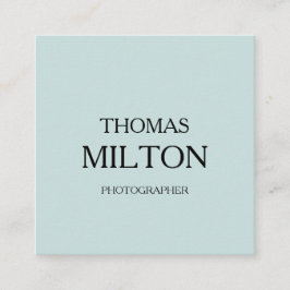 Tarjeta De Visita Cuadrada Código QR moderno Minimalista simple