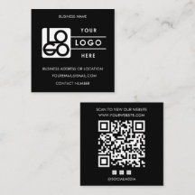Código QR negro de logotipo personalizado Sitio we