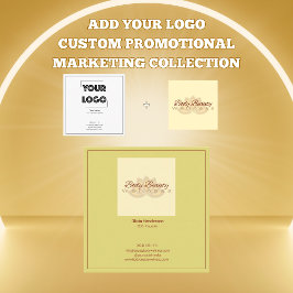 Tarjeta De Visita Cuadrada Código QR personalizado de tu logotipo para market