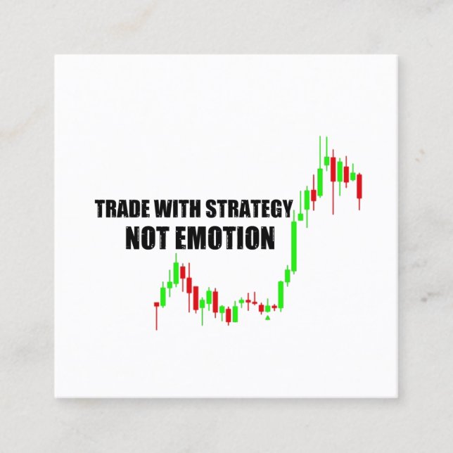 Tarjeta De Visita Cuadrada Colección de operadores de Forex Day (Anverso)