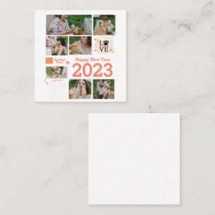 Tarjeta De Visita Cuadrada Collage de fotos