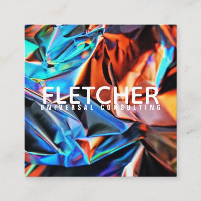 TARJETA DE VISITA CUADRADA COLOR (Anverso)