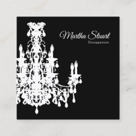 Tarjeta De Visita Cuadrada COLOR DE CAMBIO DE Lámpara de Coco -