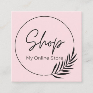 TARJETA DE VISITA CUADRADA COMPRAR EL DISEÑO DE MI TIENDA EN LÍNEA