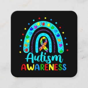 Tarjeta De Visita Cuadrada Conciencia sobre el autismo