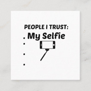 TARJETA DE VISITA CUADRADA CONFIANZA DE SELFIE