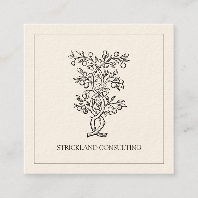 Tarjeta De Visita Cuadrada Consultor (Anverso)