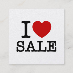 TARJETA DE VISITA CUADRADA CORAZÓN [AMOR] VENTA