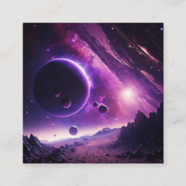 Tarjeta De Visita Cuadrada Cosmos Visitenkarte