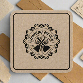 Tarjeta De Visita Cuadrada Craft House Cleaning Service