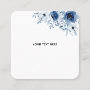 Tarjeta De Visita Cuadrada Crea Tu Propia Floral