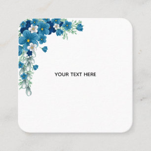 Tarjeta De Visita Cuadrada Crea Tu Propia Floral