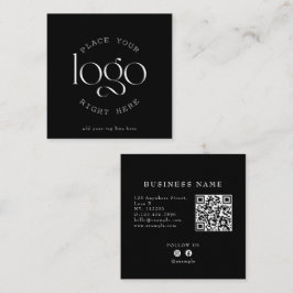 Tarjeta De Visita Cuadrada Crea tu propio logotipo empresarial personalizado