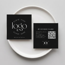 Tarjeta De Visita Cuadrada Crea tu propio logotipo empresarial personalizado