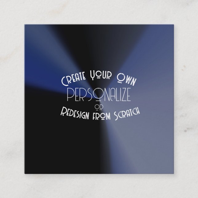 Tarjeta De Visita Cuadrada Crea tus propios artículos personalizados (Anverso)