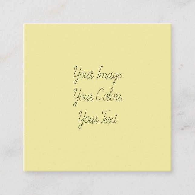 Tarjeta De Visita Cuadrada Crear el propio (Anverso)