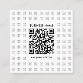 Tarjeta De Visita Cuadrada Crear instantáneamente código QR escaneado y patró
