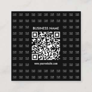 Tarjeta De Visita Cuadrada Crear instantáneamente código QR escaneado y patró