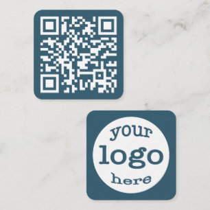Tarjeta De Visita Cuadrada Crear Personalizado QR Code Company Logotipo Eucal