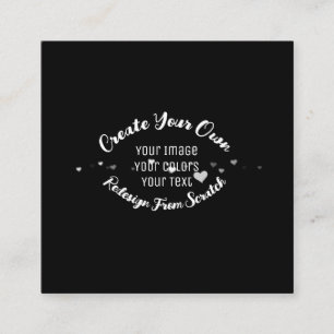Tarjeta De Visita Cuadrada Crear su propia imagen Personalizado