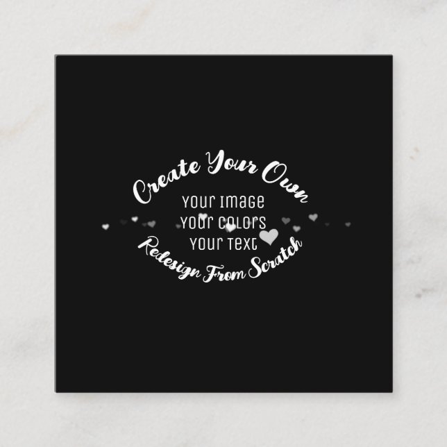 Tarjeta De Visita Cuadrada Crear su propia imagen Personalizado (Anverso)