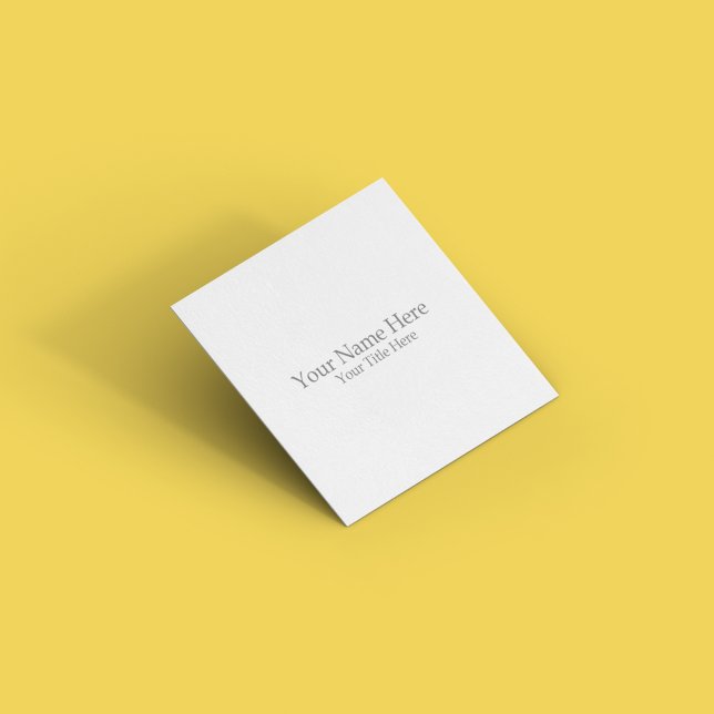 Tarjeta De Visita Cuadrada Crear su propio cuadrado (Subido por el creador)