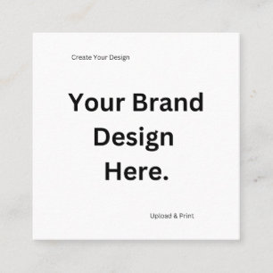 Tarjeta De Visita Cuadrada Crear su propio diseño e imprimir