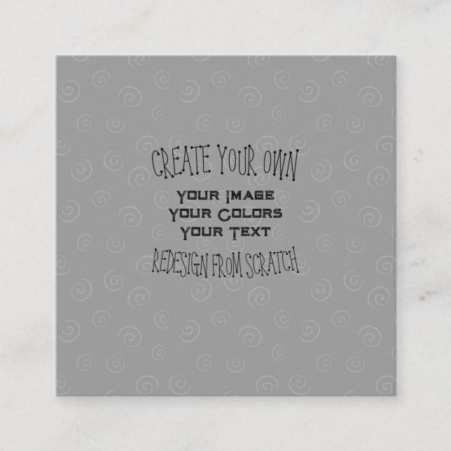 Tarjeta De Visita Cuadrada Crear su propio diseño personalizado (Anverso)