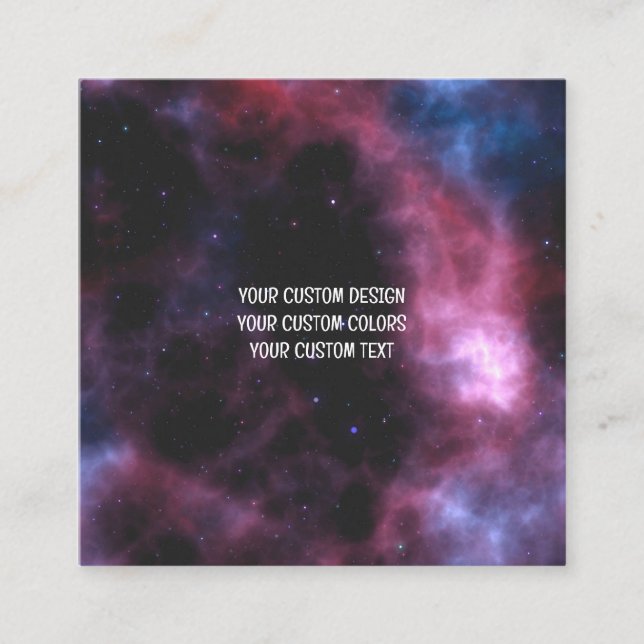 Tarjeta De Visita Cuadrada Crear su propio personal (Anverso)