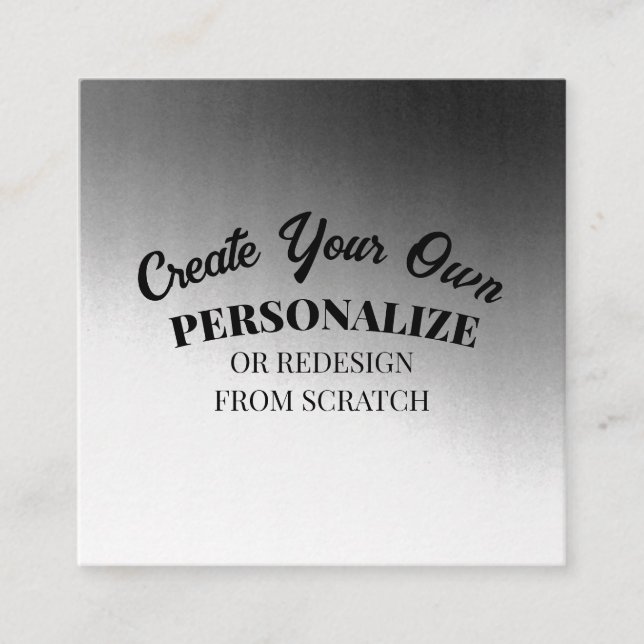 Tarjeta De Visita Cuadrada Crear su propio Personalizado (Anverso)