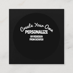 Tarjeta De Visita Cuadrada Crear su propio Personalizado