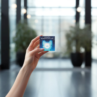 Tarjeta De Visita Cuadrada Crear sus propias manos espirituales de curación