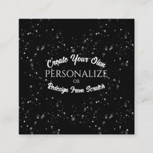 Tarjeta De Visita Cuadrada Crear un Personalizado personalizado