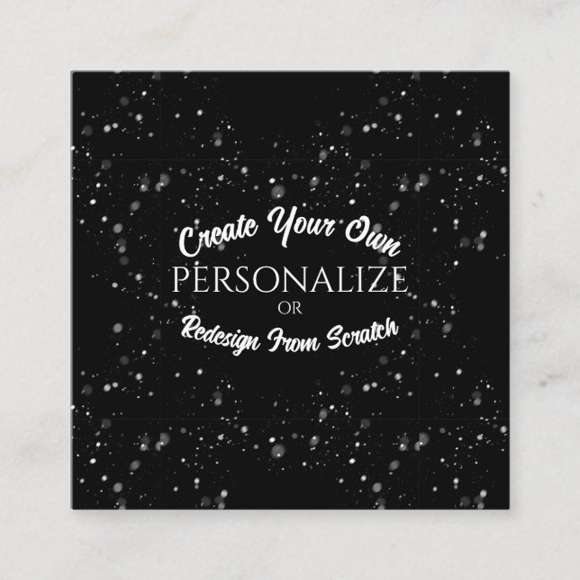 Tarjeta De Visita Cuadrada Crear un Personalizado personalizado (Anverso)