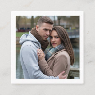 Tarjeta De Visita Cuadrada Crear una imagen de pareja perfecta