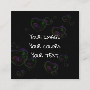 Tarjeta De Visita Cuadrada Create a Custom