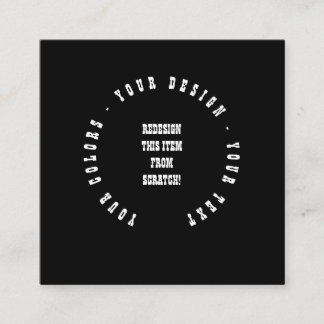 Tarjeta De Visita Cuadrada Create Your Own