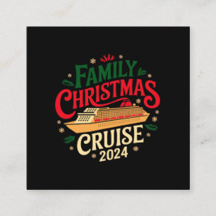 Tarjeta De Visita Cuadrada Cruise Top Family Navidades 2024 Inolvidable