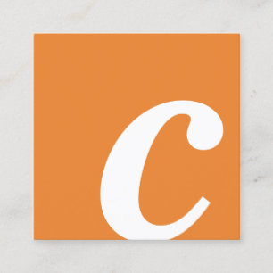 Tarjeta De Visita Cuadrada cuadrado del monograma