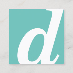 Tarjeta De Visita Cuadrada cuadrado del monograma