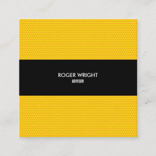 Tarjeta De Visita Cuadrada Cuadrado moderno profesional de lunares